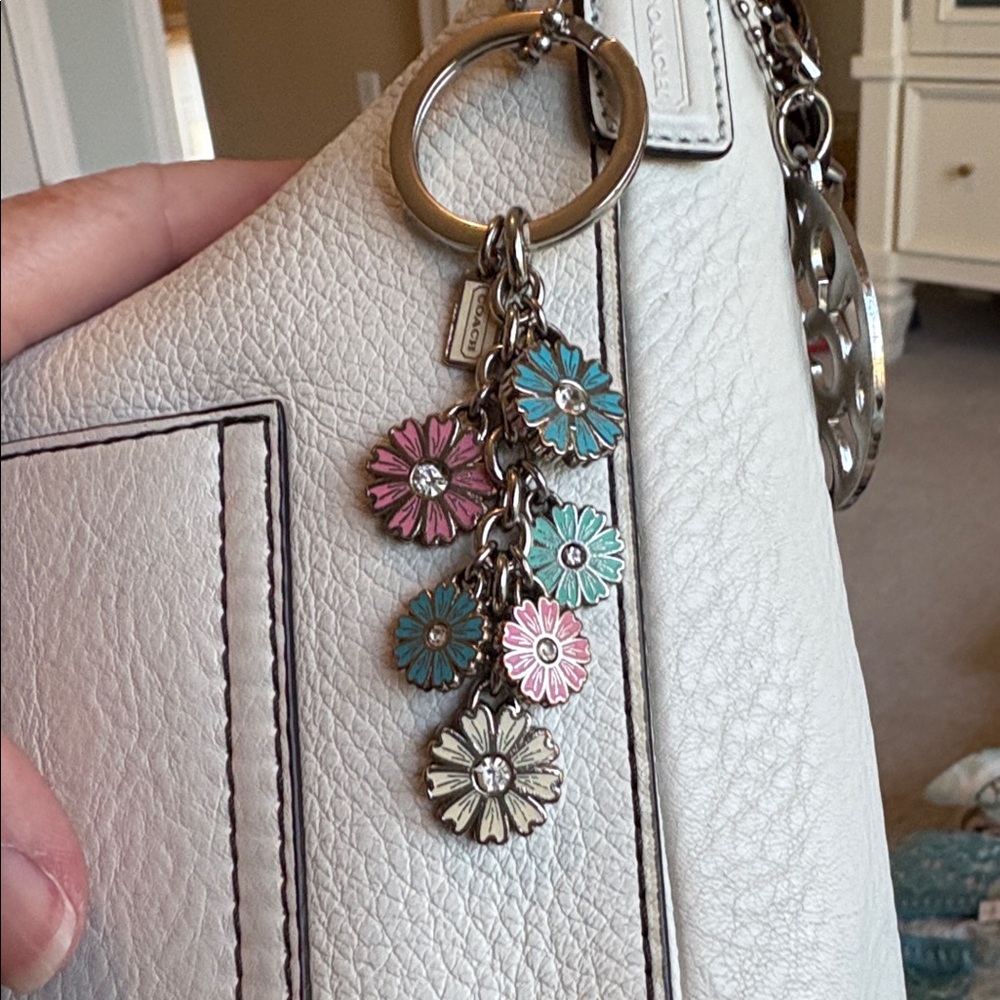 Coach Floral Bag Charm/Key Fob - Picture 7 of 7